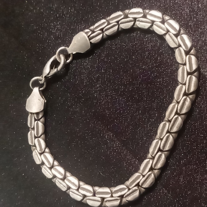Brushed Size 8 Blackened Bracelet Large Lobster Clasp For Easy On 19$